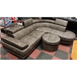 NEW BARCELONA LIFT BACK SECTIONAL WITH OTTOMAN