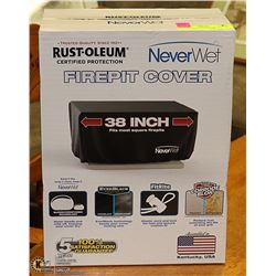 NEW RUST-OLEUM NEVER WET 38" SQUARE FIRE PIT COVER