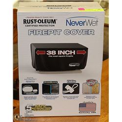 NEW RUST-OLEUM NEVER WET 38" SQUARE FIRE PIT COVER