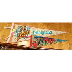3 PENANTS- SPLASH MOUNTAIN DISNEYLAND/ OLIVER &