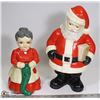 Image 1 : VINTAGE HAND PAINTED MR & MRS CLAUS