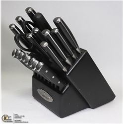 CUISINART 18 PIECE KNIFE SET WITH WOOD BLOCK