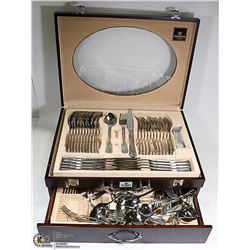 STOKES FLATWARE SET- "SUR LA TABLE" 84 PIECE SET