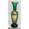 Image 1 : GREEN VENITIAN VASE  8.5" TALL
