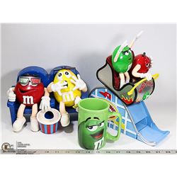 M&M's COLLECTIBLES:  "MOVIE GOER"  AND  "ROLLER