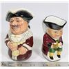 Image 1 : TWO SMALL CHARACTER JUGS:   1.  ROYAL DOULTON "THE