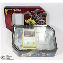POKEMON COLECTORS TIN WITH CARDS