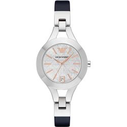 NEW EMPORIO ARMANI M-OF-PEARL 35MM DIAL MSRP $315