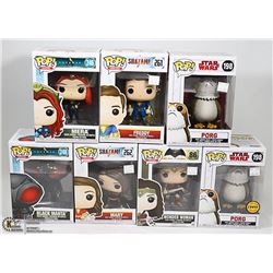 LOT OF 7 ASSORTED FUNKO POP