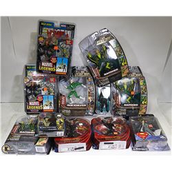 BOX OF 10 ASSORTED ACTION FIGURES INCLUDES X-MEN