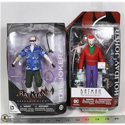 LOT OF 2 THE JOKER COLLECTIBLE FIGURES