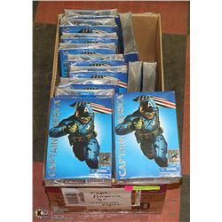 BOX OF 13 CAPTAIN AMERICA  ACTION FIGURES -  2010