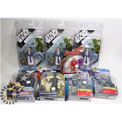 BOX OF 8 ASSORTED ACTION FIGURES