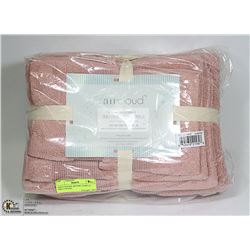 AIRCLOUD 6PC RESORT TOWELS, 100% COTTON