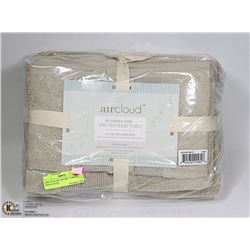 AIRCLOUD 6PC RESORT TOWELS, 100% COTTON