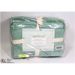 AIRCLOUD 6PC RESORT TOWELS, 100% COTTON
