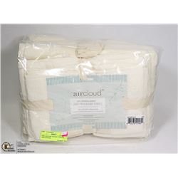AIRCLOUD 6PC RESORT TOWELS, 100% COTTON