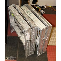 PAIR OF TWO FOOT ALUMINUM 2-STEP ( YOU GET 2 LADDERS)