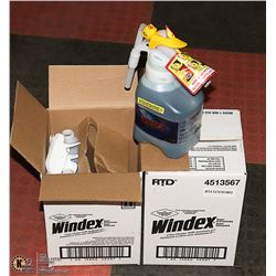 2 CASES OF WINDEX COMMERCIAL CLEANER WITH