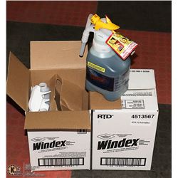 2 CASES OF WINDEX COMMERCIAL CLEANER WITH