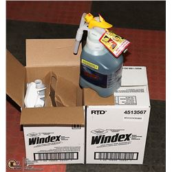 2 CASES OF WINDEX COMMERCIAL CLEANER WITH
