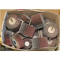 LOT OF 16 FLAP WHEEL SANDING DISKS