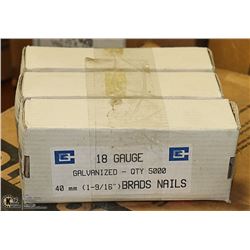 3 BOXES 18 GAUGE 1-9/16" BRAD NAILS