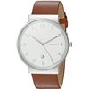 Image 1 : NEW SKAGEN OF DENMARK 40MM LEATHER DIAL MSRP $209