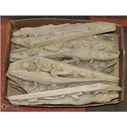 8 CONCRETE CROCODILES 14" LONG