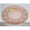 Image 1 : PINK DEPRESSION GLASS SERVING PLATTER