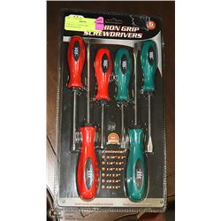 NEW 6PC CUSHION GRIP SCREWDRIVERS