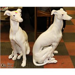 LIFE SIZED ITALIAN PORCELAIN STATUE OF WHITE