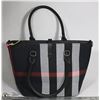 Image 1 : NEW 2 IN 1 BLACK, RED & GREY PLAID PURSE, COMES