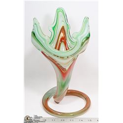 TWISTED SWIRL FLOWER VASE 11" TALL