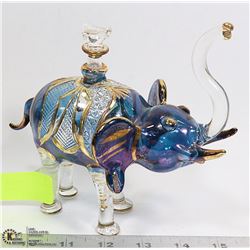 ELEPHANT ART GLASS PERFUME BOTTLE