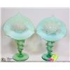 Image 1 : PAIR OF ART GLASS VASES