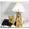 Image 1 : TERRIER DOG FIGURE AND LAMP