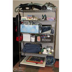 METRO RACK OF UNCLAIMED MERCHANDISE