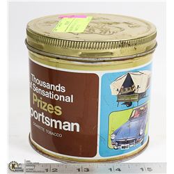 SPORTSMAN CONTEST TOBACCO TIN