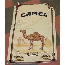 VINTAGE 28" X 40" CAMEL TOBACCO FLAG COLLECTIBLE