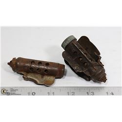 2 X EXPLODED WAR LANDMINES