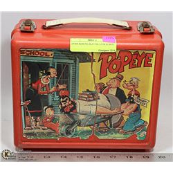 1970'S POPEYE PLASTIC LUNCH BOX