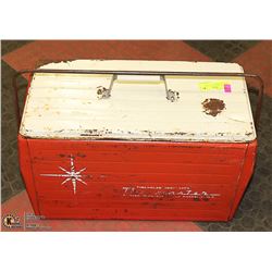 1960'S TRANMASTER 2 COLOR METAL COOLER