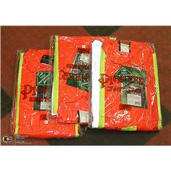 LOT OF 3 PIONEER DRYKING HI-VISRAIN JACKETS