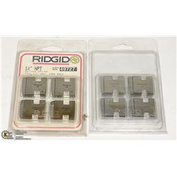 BOX OF RIDGED 1-1/2" NPT PIPE DIES