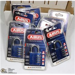 LOT OF 9  DIAL COMBINATION LOCKS