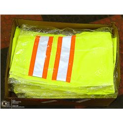 BOX OF 6 HIGH VIZ RAIN PANTS SIZE SMALL