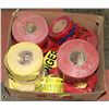 Image 1 : BOX OF ASSORTED  WARNING TAPES