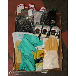 BOX OF ASSORTED WORK GLOVES