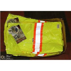 3 PAIR OF HI-VIS RAIN PANTS SIZE 4XL